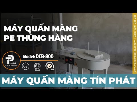 Video MÁY QUẤN MÀNG PE THÙNG CARTON DCB800 - youtube
