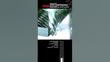 Solid Carbide CFRP Compression Router for CFRP and GFRP  #yg1cuttingtools