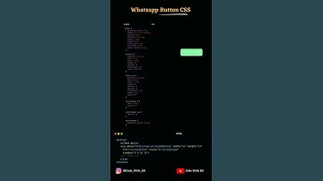 Whatsapp Button with Animation CSS  HTML CSS #shorts #11