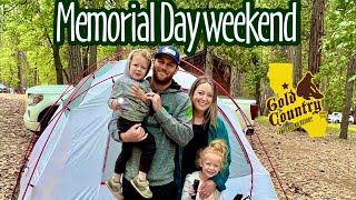 Our first time tent camping with kids! 🏕 Gold Country Campground Resort Pine Grove CA