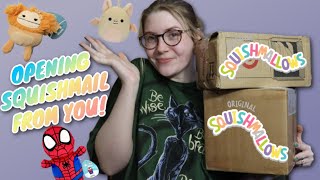 Opening Squishmail From YOU! 💞
