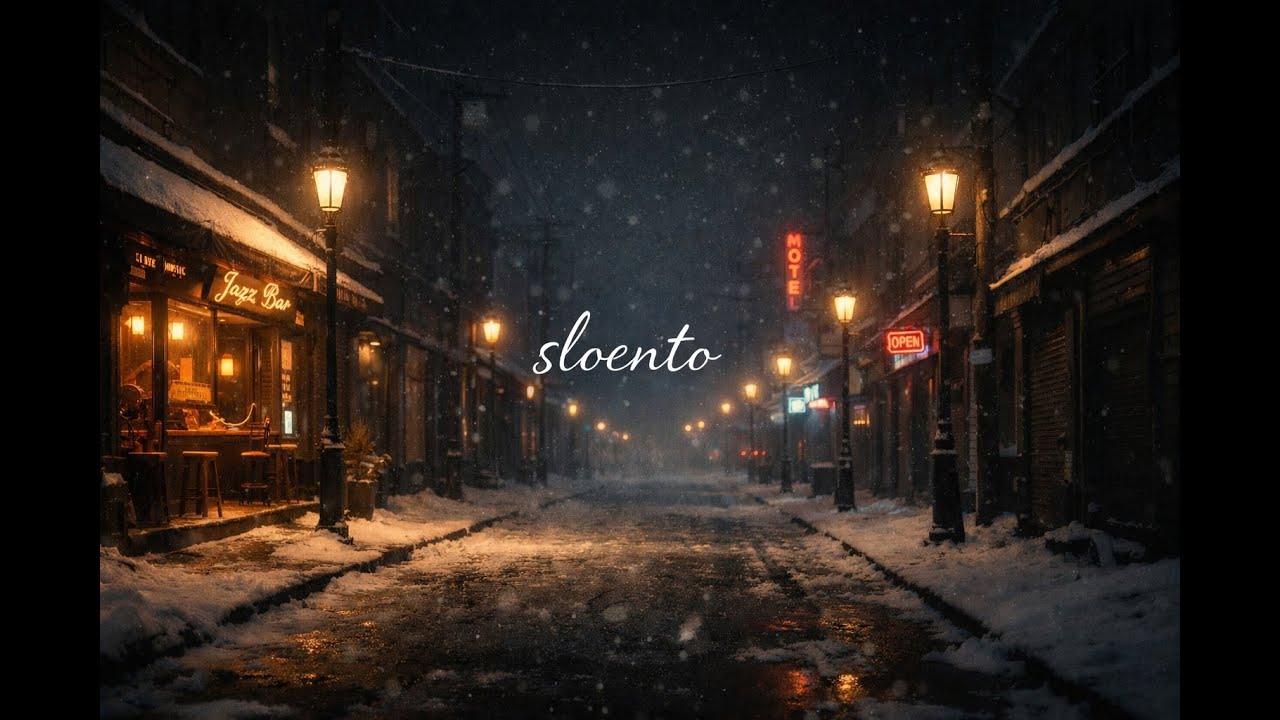 [Playlist] Whispered Winter Jazz | Quiet Night Street & Soft Memories