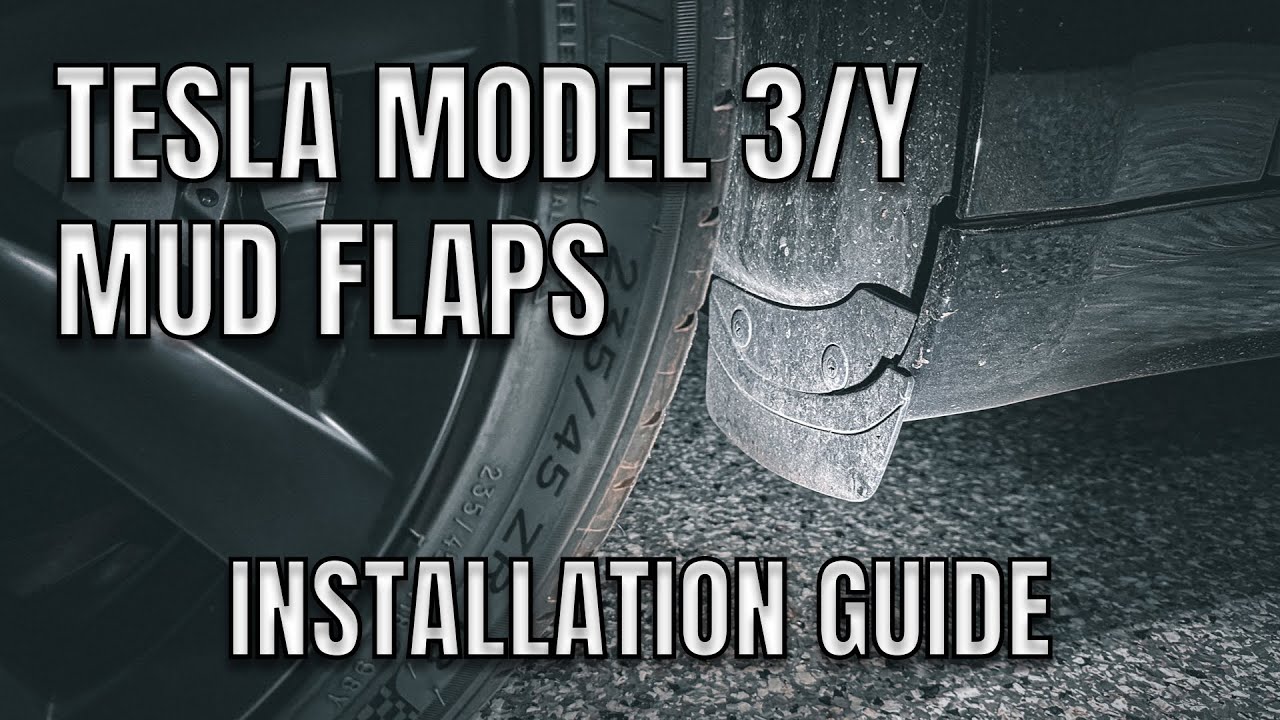 How To Install Mud Flaps For Tesla Model 3 & Tesla Model Y (It's Easy ...