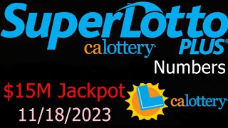 California SuperLotto Plus Winning Numbers 18 November 2023. CA Super Lotto Plus Drawing Result