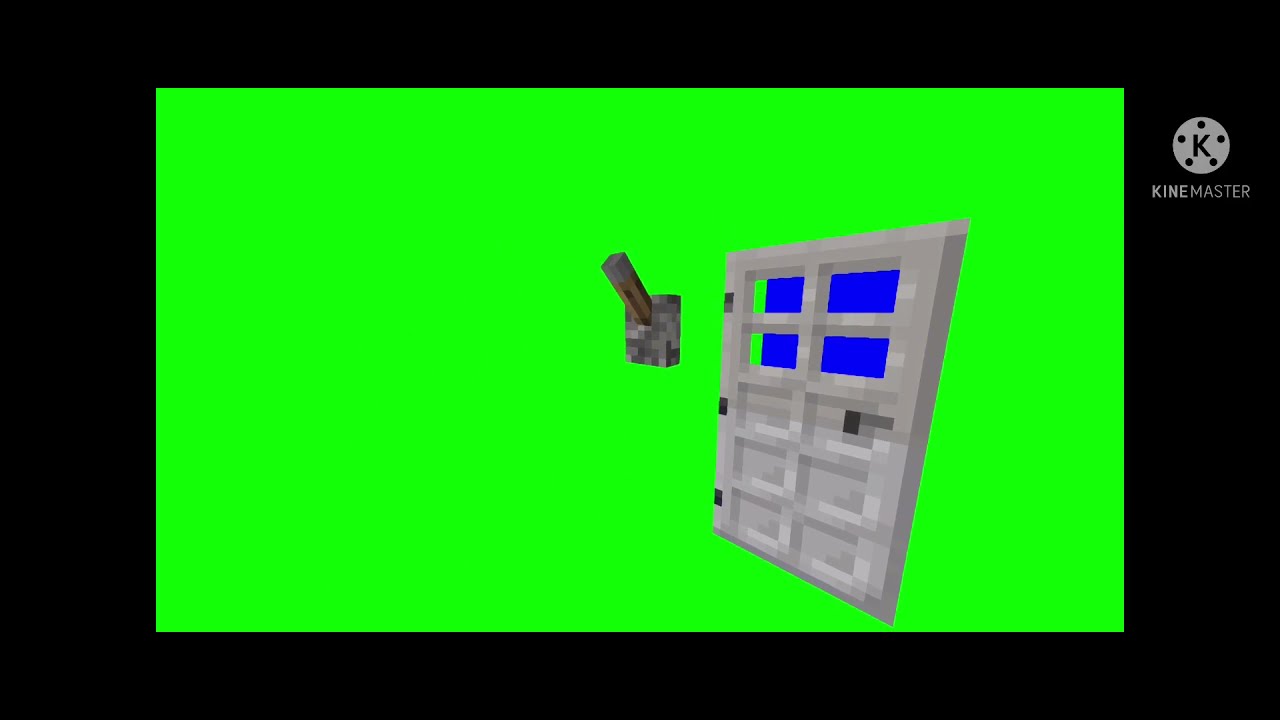 Minecraft door green screen - YouTube