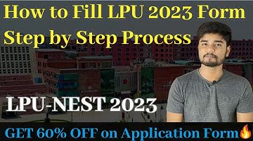 LPUNEST 2023 - How To Fill LPU Form Step by Step Process