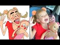 We Are In The Car Drawing Meme | Tim and Essy Show