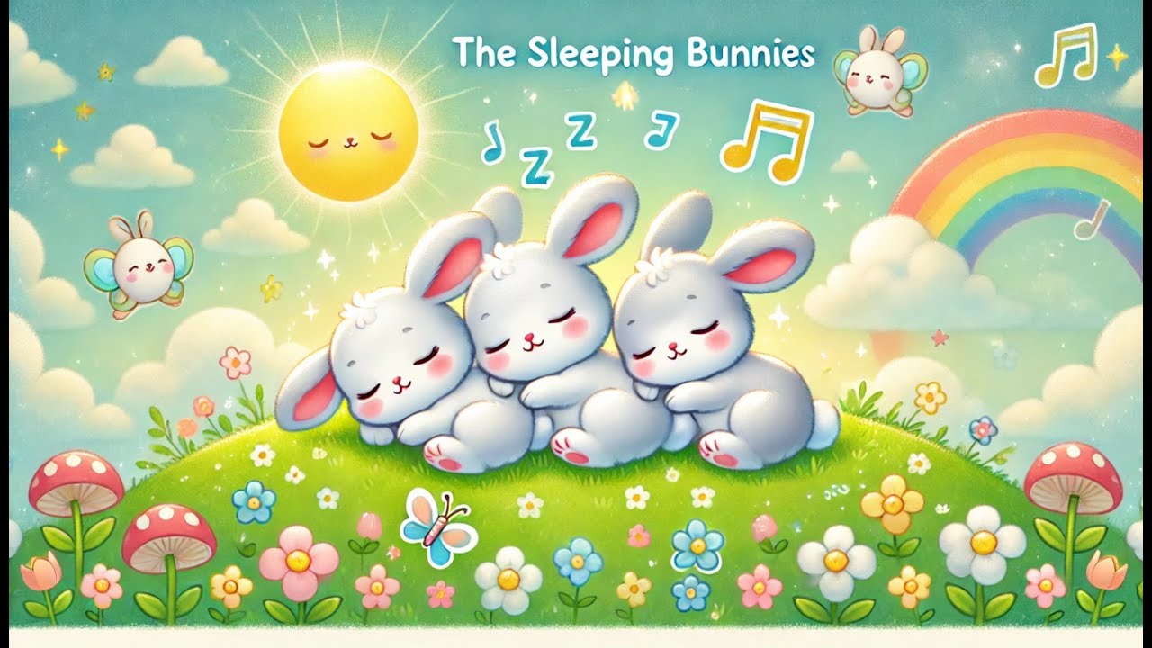 🐰 The Sleeping Bunnies Song | Fun & Relaxing Kids Poem with Music