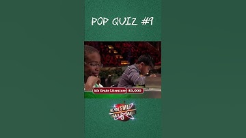 Pop Quiz #9 : 5th Grade Literature | Are You Smarter Than A 5th Grader?