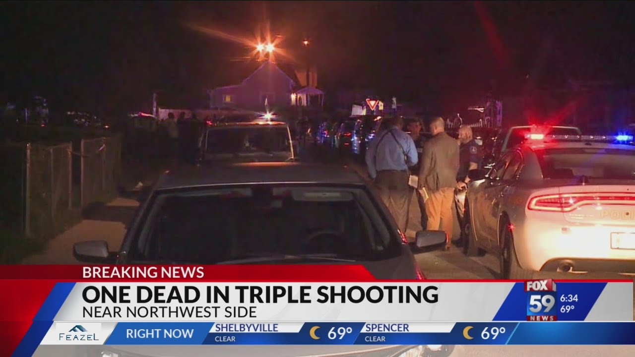 One dead in triple shooting - YouTube