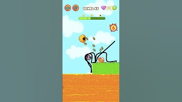 cat rescue draw 2 save lv 43 game #shorts #topgame #topgame #anroidgame