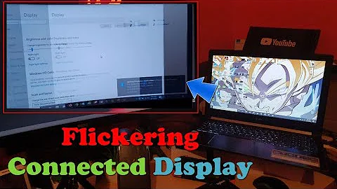 Monitor flickering When connected to Laptop