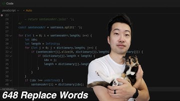 Replace Words | Leetcode 648 | Javascript | What is a trie???