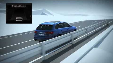 Audi Q7 driver assistance systems - Predictive efficiency assistant without ACC