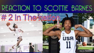 Reacting to Scottie Barnes!!! #2 Player in The Nation