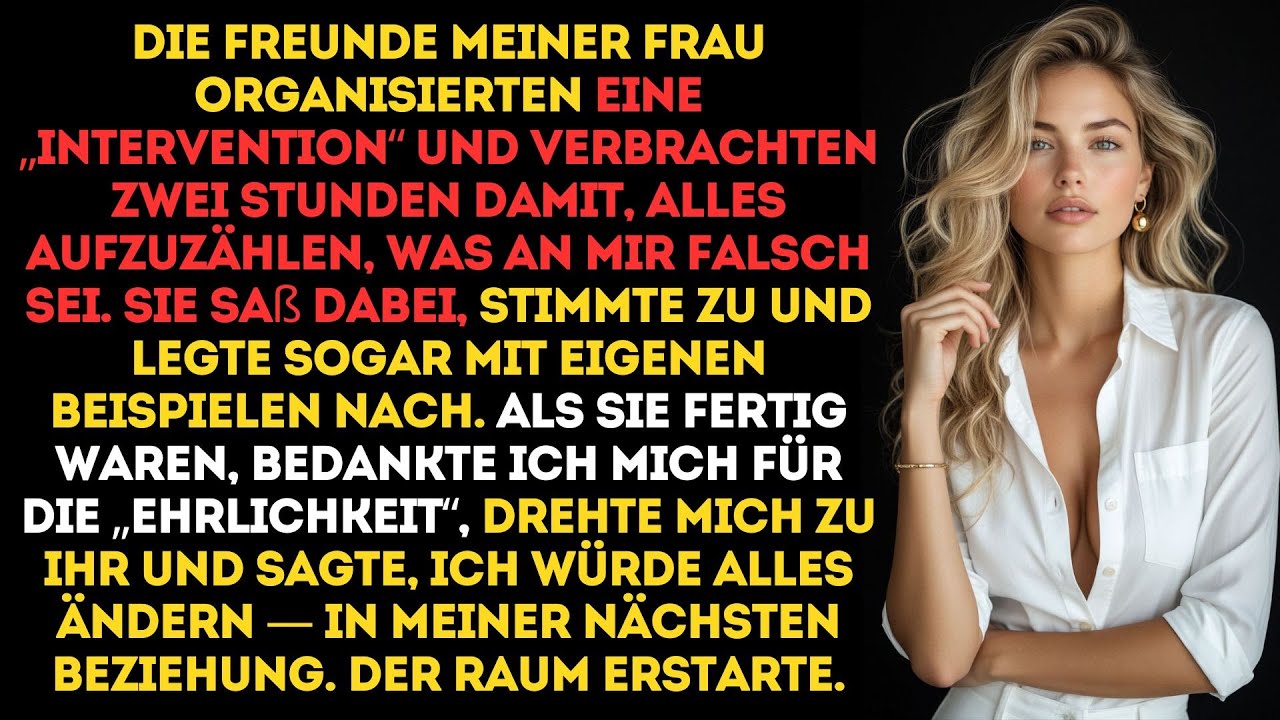 Meine Frau nickte zustimmend, während Freunde meine Fehler aufzählten – bis meine überlegte..