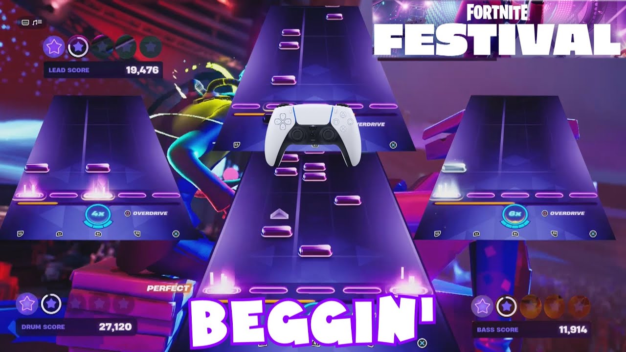 Beggin' by Maneskin - Fortnite Festival Expert Full Band May 31st. 2024 ...