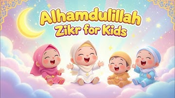 Allah’s Zikr for Kids | Alhamdulillah, Subhan Allah, Allahu Akbar & La Ilaha Illallah | Repeat Along