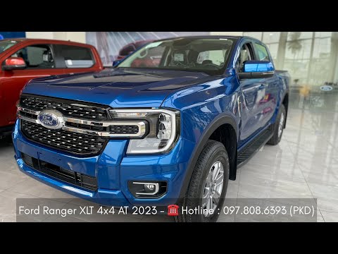 Video Ford Ranger XLT 4x4 AT 2023 màu xanh | Bán tải 2 cầu,... - youtube