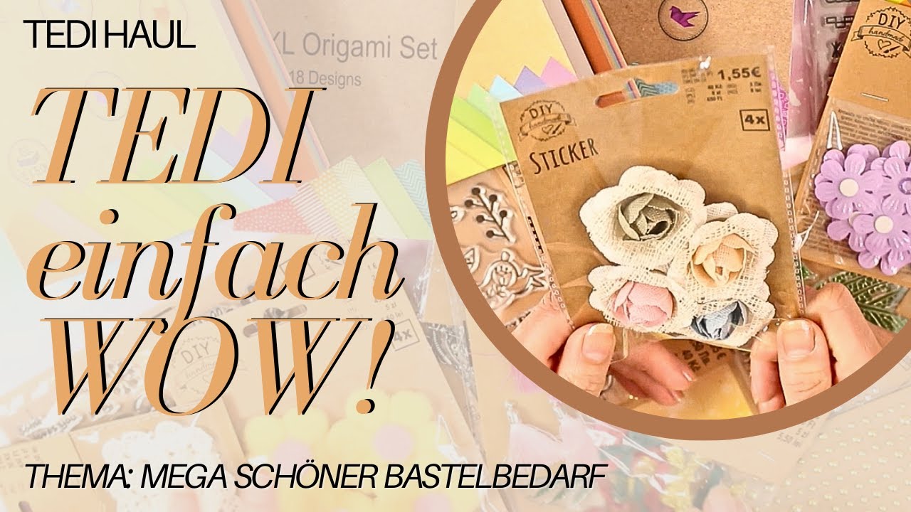 🛍️ Tedi Haul 2025 – Bastelmaterial & Bastelbedarf für euch kaufen und vorstellen
