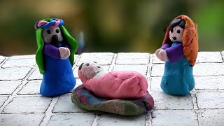 DIY CHRISTMAS NATIVITY SCENE WITH POLYMER CLAY,  PART 1 (JESUS, MARY, JOSPEH ) ||ML CRAFTS #30