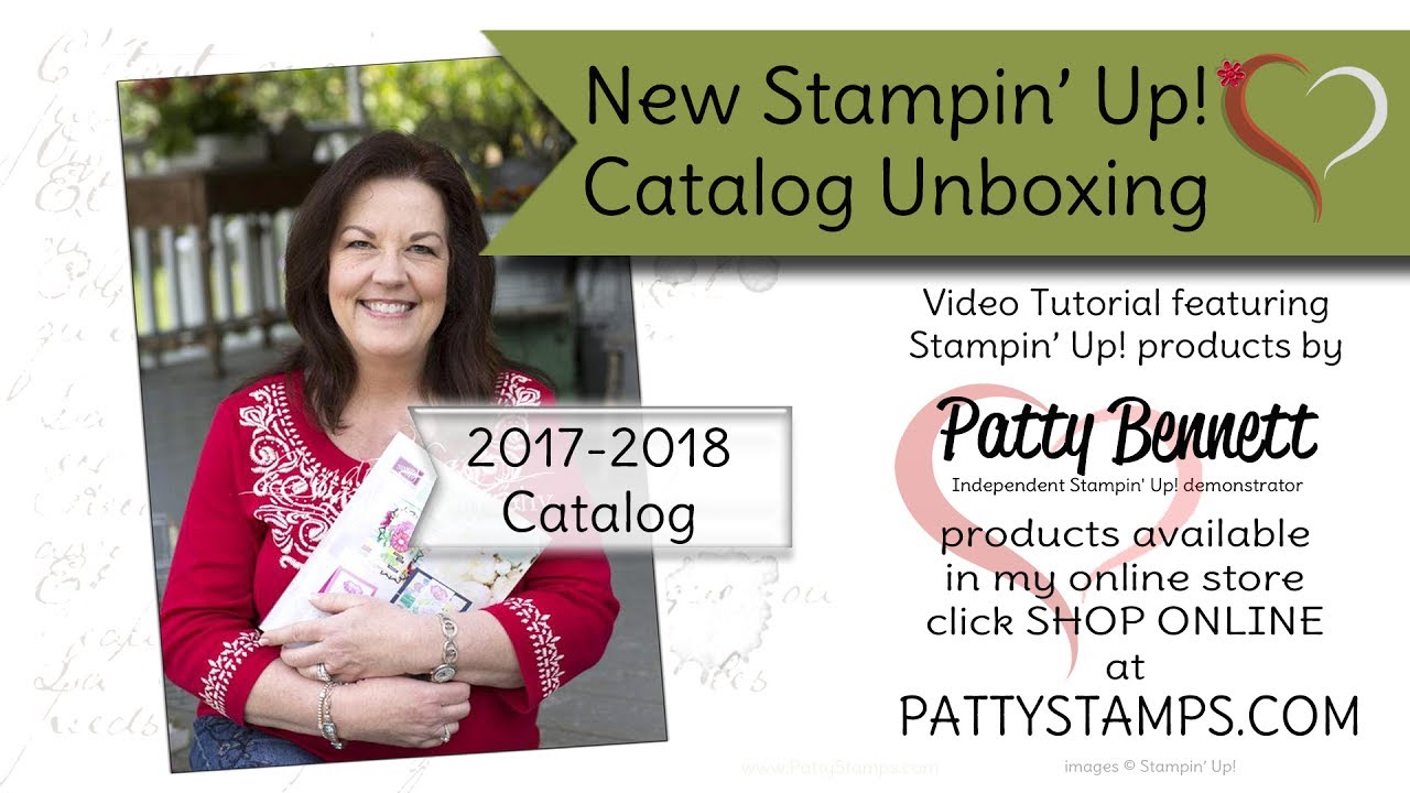 New 2017 Stampin Up! Product Unboxing FB Live video with Patty