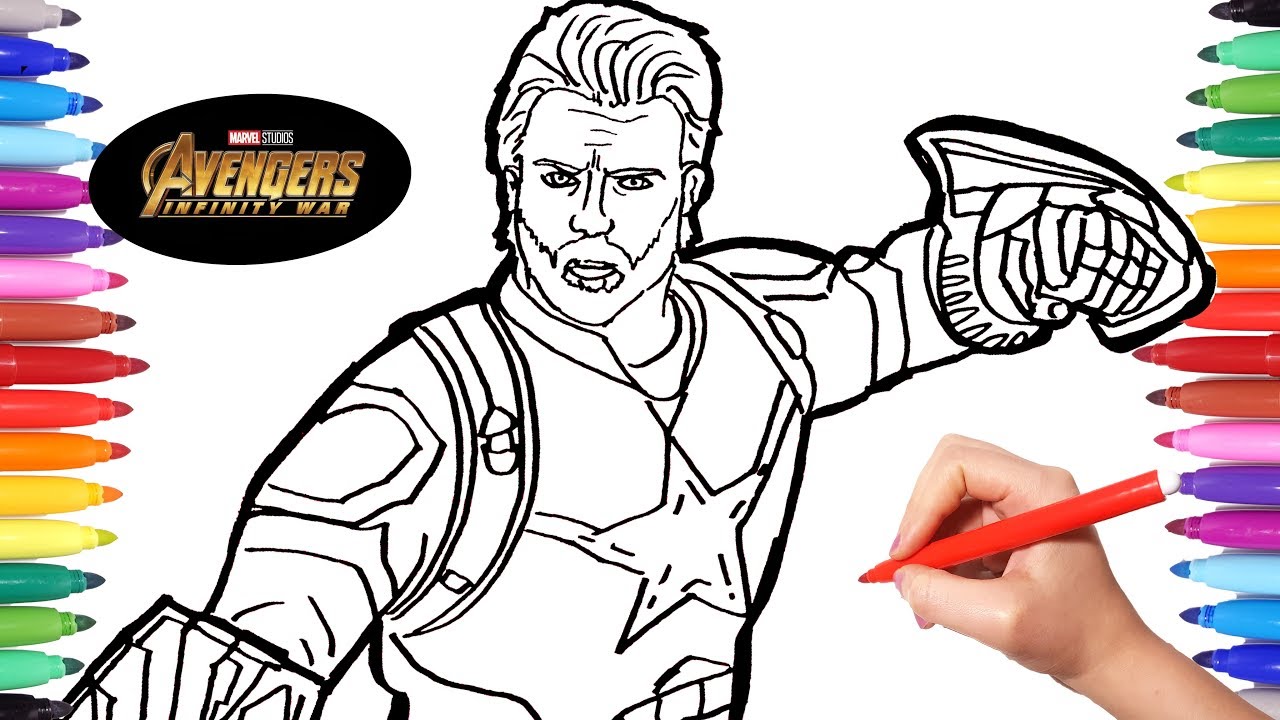 Avengers Infinity War Captain America Avengers Coloring Book Coloring Pages Avengers YouTube Avengers Infinity War Captain America Avengers Coloring Book Coloring Pages Avengers YouTube