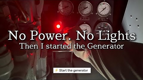 Powering Up a Dead Ship – Real Generator Start-Up from Blackout💡⛴️ 