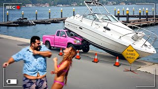 IDIOTS AT THE BOAT RAMP!