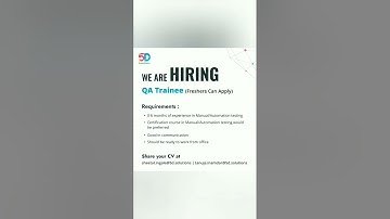 software testing Freshers jobs