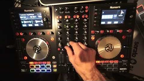 NUMARK NV CONTROLLER DEMONSTRATION WITH THE CUES AND  EFFECTS