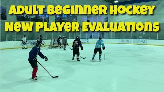Beginner Hockey League New Player Evaluations