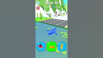 Shape-shifting 🚗🚤 30 Level Gameplay Walkthrough | Best Android, iOS Games #shorts
