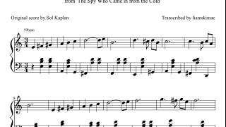 Piano Prelude by Sol Kaplan piano sheet music (The Spy Who Came in from the Cold) chords