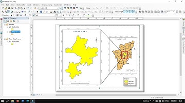 Preparing Study Area map using ArcGIS