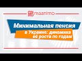 Минимальная пенсия в Украине: динамика ее роста по годам / maanimo