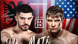 Reshat “The Albanian Bear” Mati (14-0) Round 9 TKO vs Dakota Linger