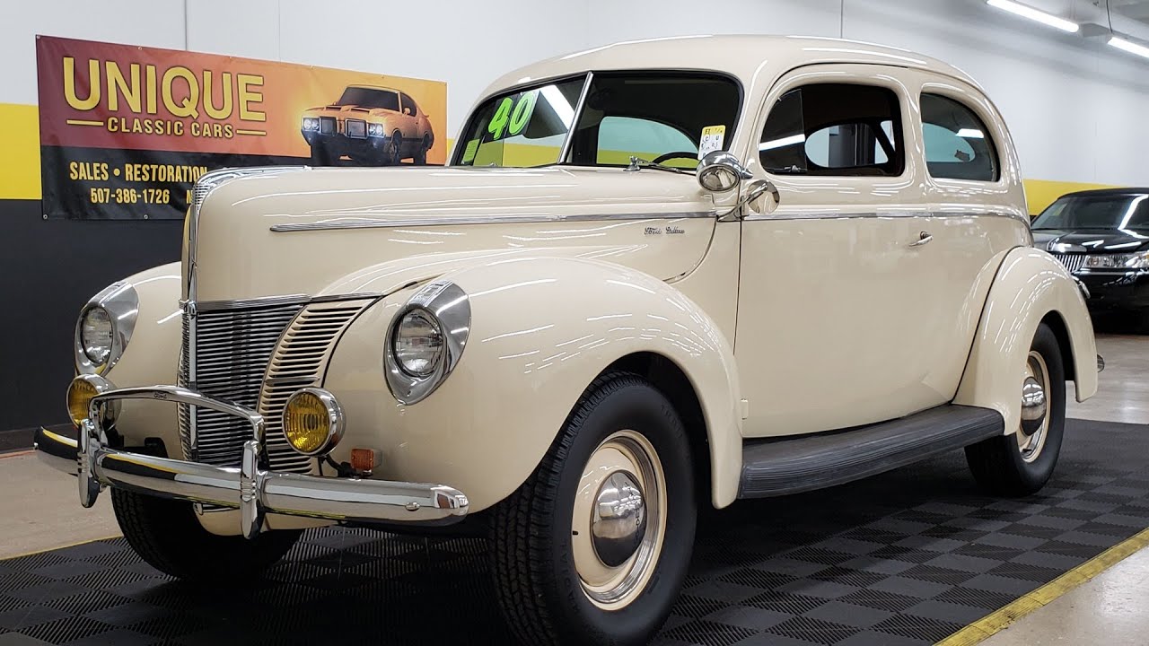 1940 Ford Deluxe Tudor Sedan | For Sale - YouTube