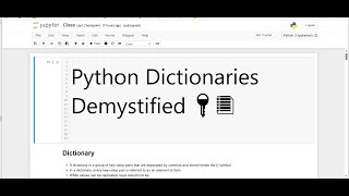 Python Class 34: Mastering Dictionaries – hash(), dict(), enumerate(), zip(), and More!