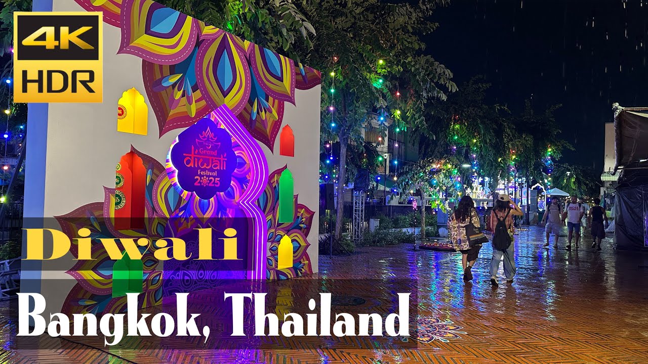 Diwali in Bangkok 🇹🇭| ICONSIAM Fireworks & Yaowarat Night Lights | Festival of Lights Abroad