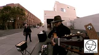 Stevie Wonders I Just Called... cover by John H. Clarke busking in SF