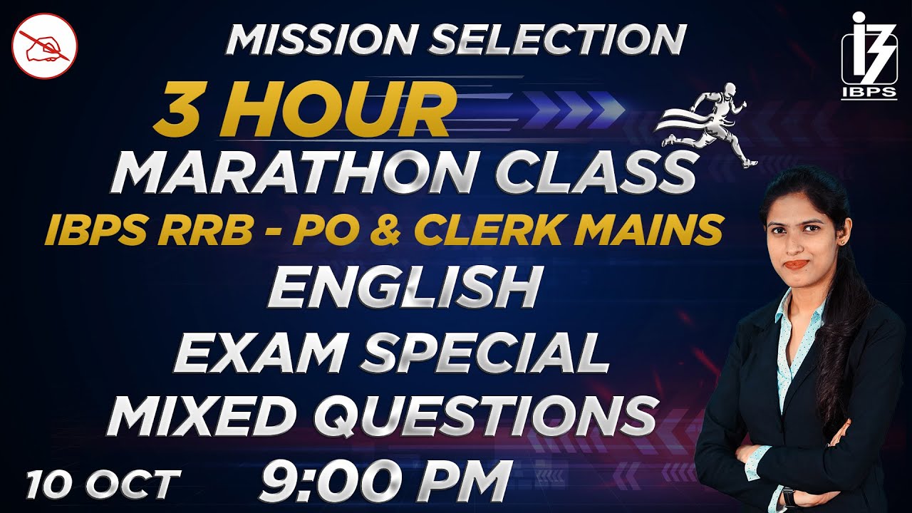 3 Hours Marathon Class | English | Mixed Question | IBPS RRB PO & Clerk Mains | By Priya Mahendras