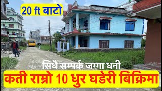 Beautiful | land for sale | 10 Dhur | 20 ft road | Real Estate Nepal | bhuban thapa