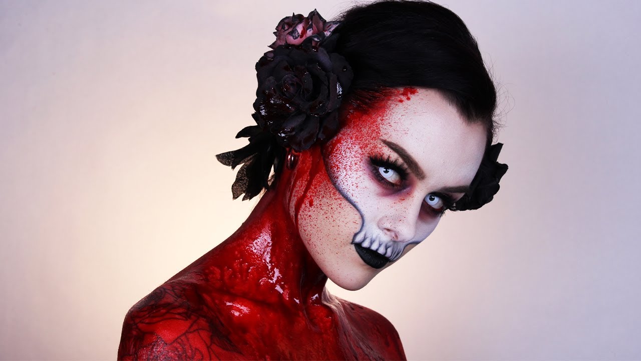 Vampire Skull Halloween Makeup Tutorial YouTube