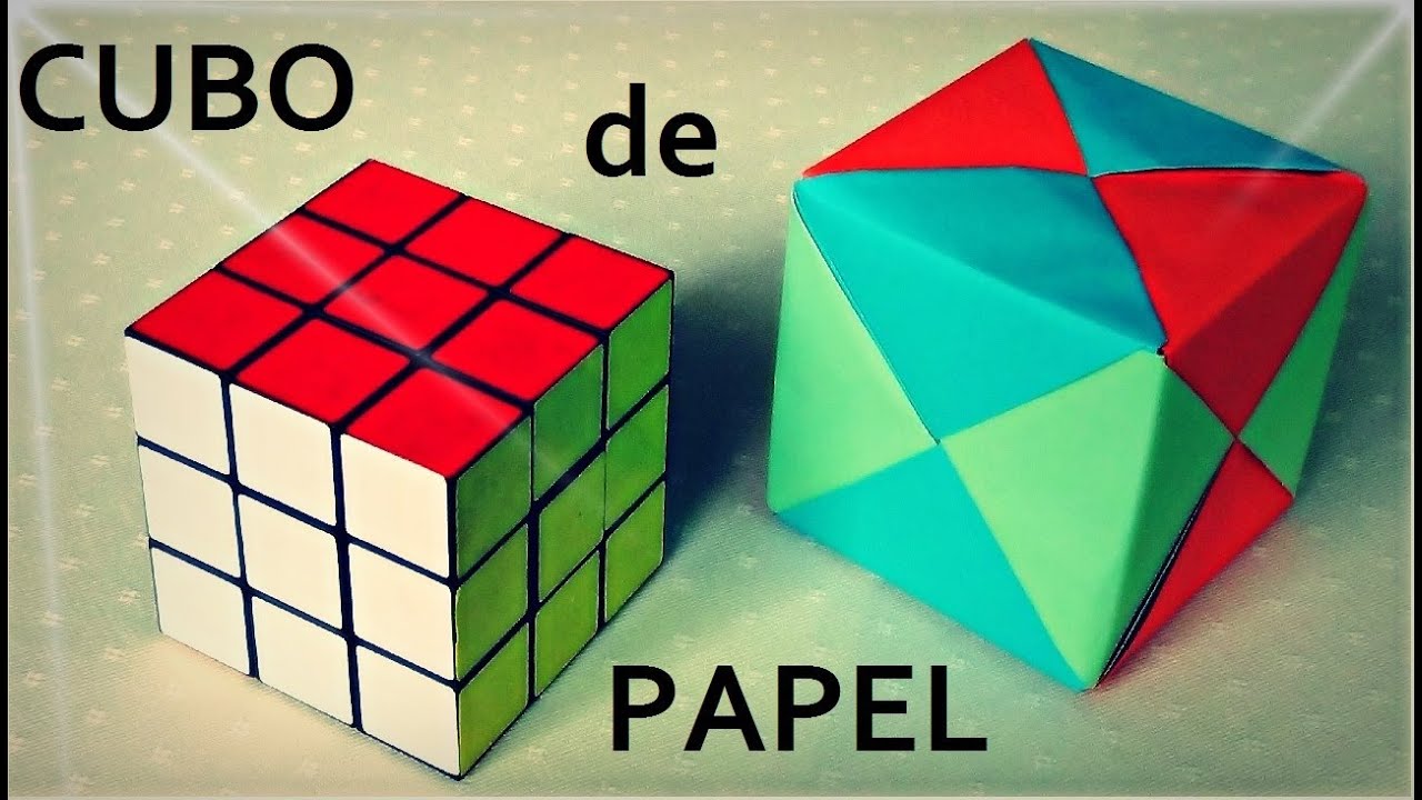 Cubo De Rubik De Papel Fantástico Cubo Modular de Papel - Origami - YouTube