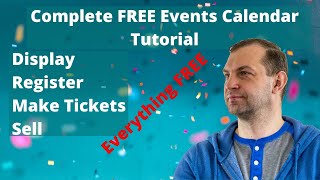 complete events calendar tutorial | free version