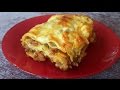 لازانيا باللحم المفروم  والباشاميل  خطوة خطوة - lasagne a la viande hachée