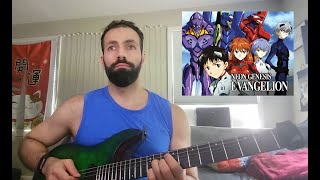 Evangelion OP Guitar Cover Cruel Angel's Thesis (Zankoku na Tenshi no Teeze) Inspired by @shredingue
