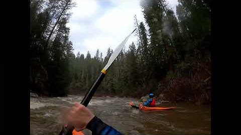 Kayaking the Potllatch Canyon 12 12 25 at 4.2 feet