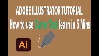 Adobe Illustrator use of curve tool for beginners | Free Course | Free graphic design courses